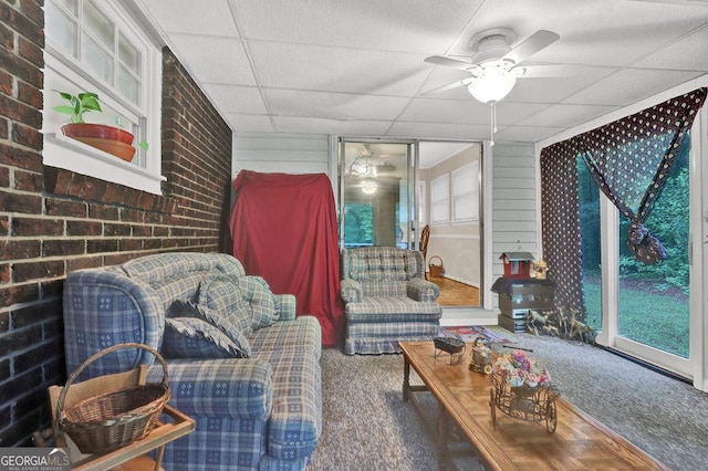200 Dogwood Dr, Canton, GA 30114 - sunroom featuring a ceiling fan