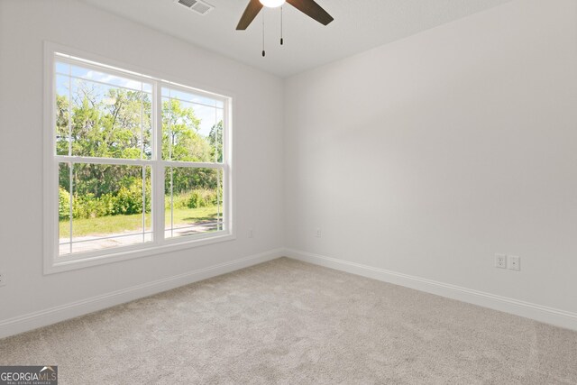 108 Branch Creek Rd, Woodbine, GA 31569 - unfurnished room featuring ceiling fan, carpet flooring, and baseboards