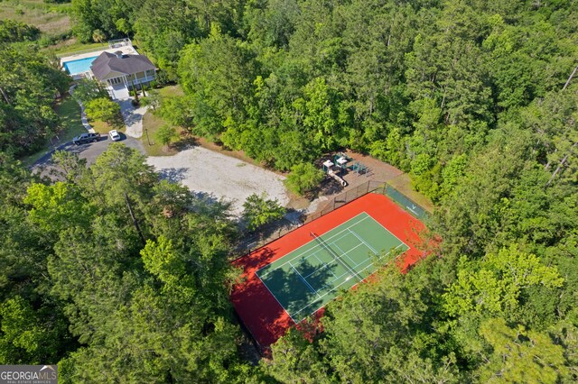 108 Branch Creek Rd, Woodbine, GA 31569 - bird's eye view of a heavily wooded area