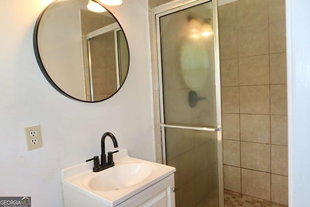 579 Kenridge Cir, Stone Mountain, GA 30083 - full bath with a shower stall and vanity