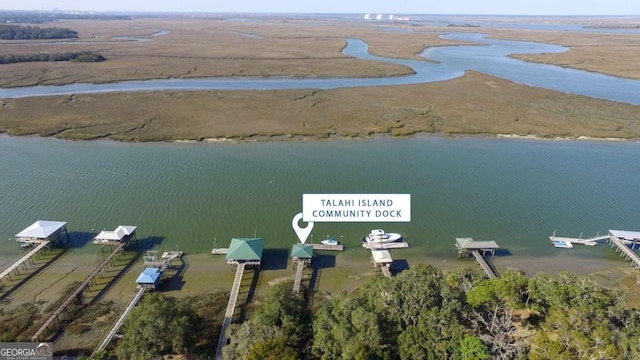 view of property location with a nearby body of water