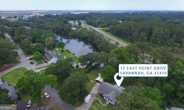 view of property location featuring a nearby body of water