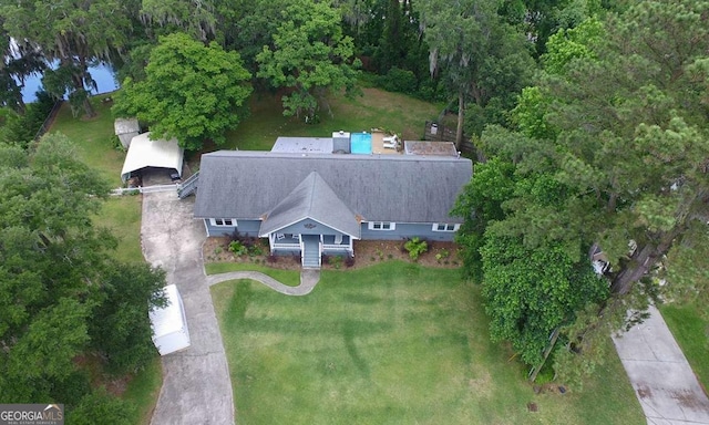 aerial view of property and surrounding area
