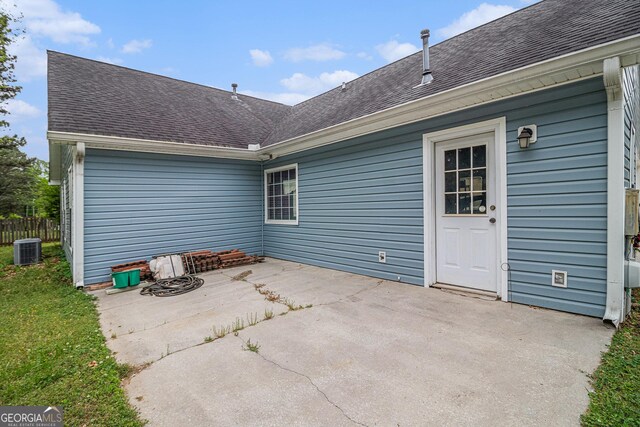 643 Lora Smith Rd, Newnan, GA 30265 - view of patio with central AC unit