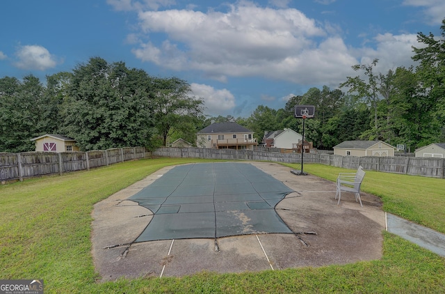102 Peaceful Vw, Acworth, GA 30102 - view of pool featuring a fenced backyard and a patio area