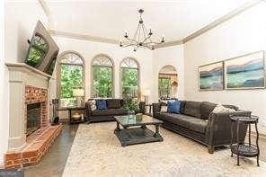415 Morgan Falls Chase, Canton, GA 30114 - community lobby featuring ornamental molding