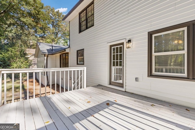 4045 White Oak Ln SW, Lilburn, GA 30047 - view of wooden deck
