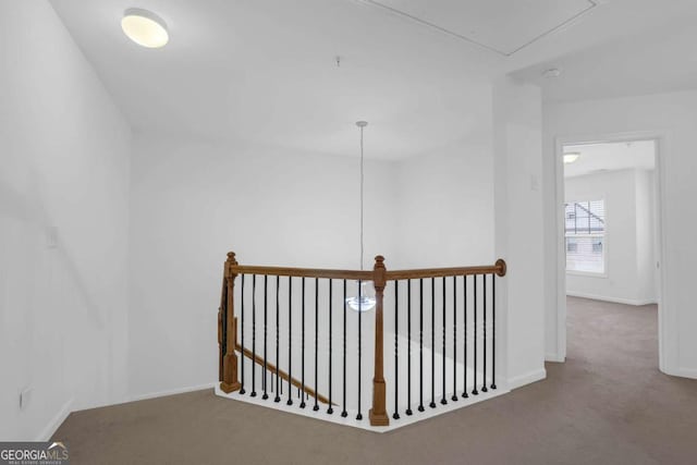 1929 Brightleaf Way, Marietta, GA 30060 - corridor featuring carpet, attic access, and an upstairs landing