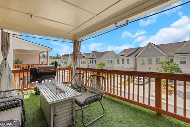 1768 Evenstad Way, Smyrna, GA 30080 - exterior space with a residential view and a fire pit