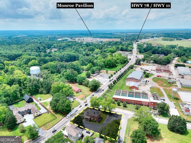 338 N Broad St, Monroe, GA 30655 - drone / aerial view