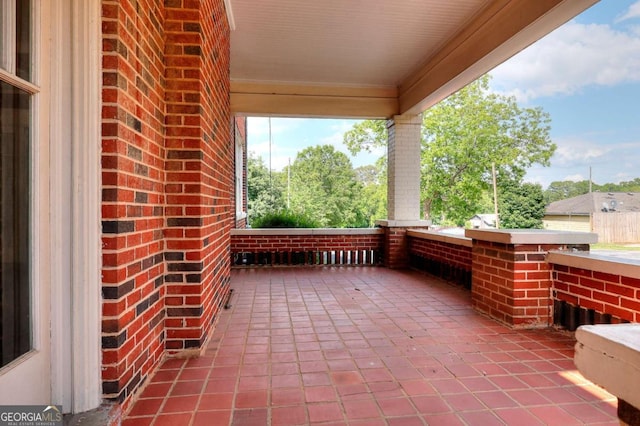 338 N Broad St, Monroe, GA 30655 - view of patio / terrace featuring covered porch