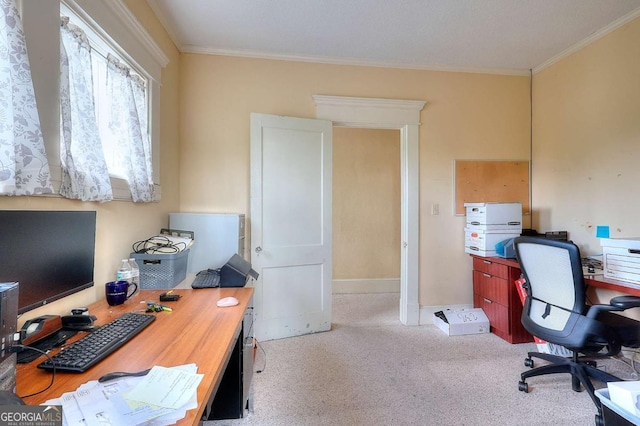 338 N Broad St, Monroe, GA 30655 - carpeted office space featuring crown molding