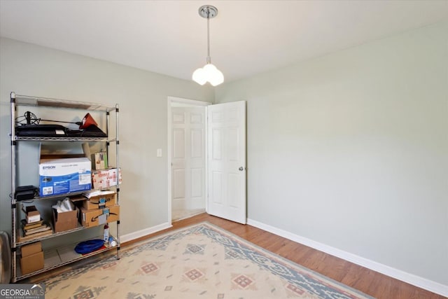 2507 Wateringhole Ct, Statesboro, GA 30458 - office area with wood finished floors and baseboards