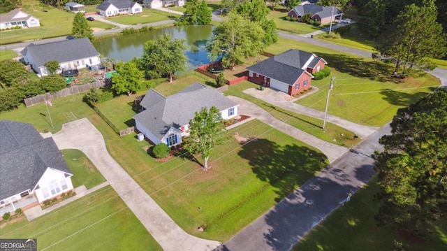 2507 Wateringhole Ct, Statesboro, GA 30458 - aerial view of residential area featuring a large body of water