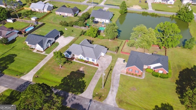 2507 Wateringhole Ct, Statesboro, GA 30458 - aerial perspective of suburban area featuring a nearby body of water
