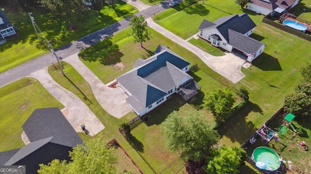 2507 Wateringhole Ct, Statesboro, GA 30458 - aerial view of a pool