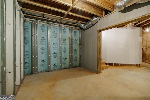 218 Wedgewood Dr, Danielsville, GA 30633 - unfinished basement with stairway