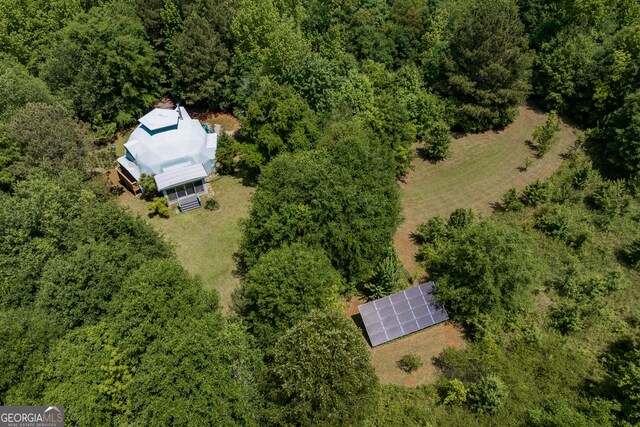218 Wedgewood Dr, Danielsville, GA 30633 - aerial view of property and surrounding area with a heavily wooded area