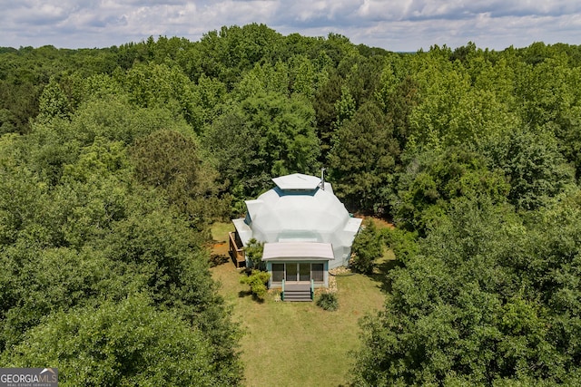 218 Wedgewood Dr, Danielsville, GA 30633 - aerial view of property and surrounding area featuring a forest
