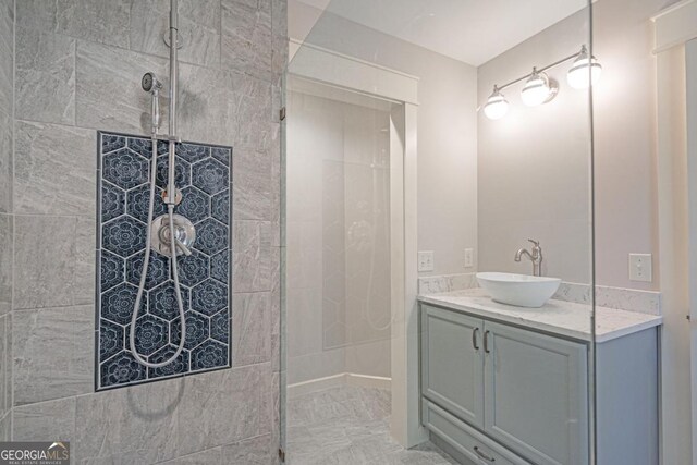 1443 Ebenezer Rd, Rincon, GA 31326 - bathroom featuring tiled shower and vanity