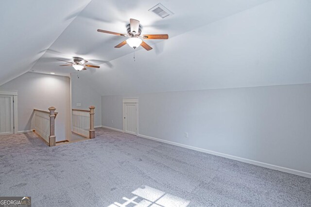 1443 Ebenezer Rd, Rincon, GA 31326 - bonus room with carpet flooring, lofted ceiling, a ceiling fan, and baseboards
