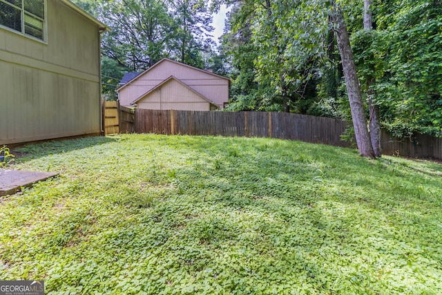 5339 Biffle Downs Rd, Stone Mountain, GA 30088 - view of fenced backyard