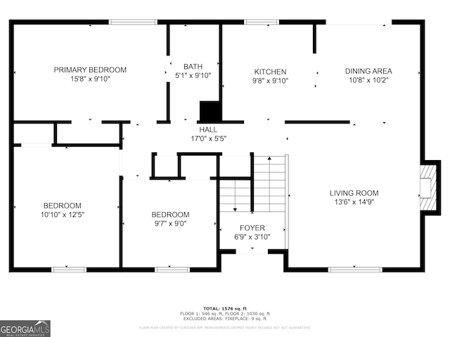 5339 Biffle Downs Rd, Stone Mountain, GA 30088 - view of room layout