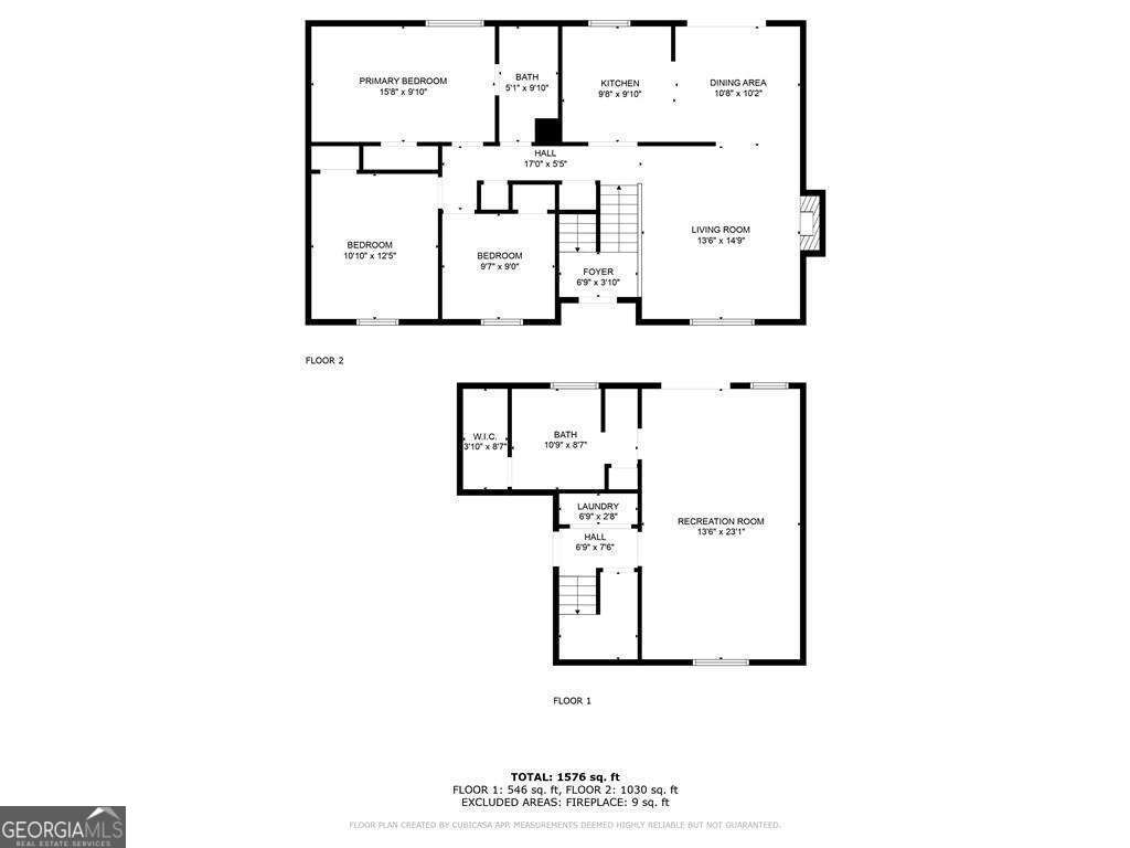 5339 Biffle Downs Rd, Stone Mountain, GA 30088 - floor plan / room layout