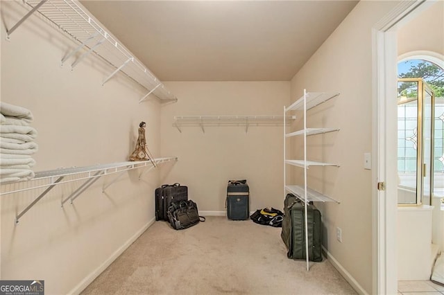 4045 Bonnett Creek Ln, Hoschton, GA 30548 - walk in closet with carpet flooring