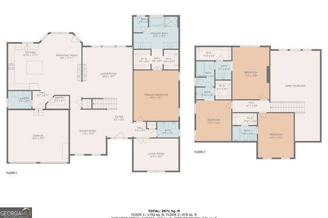 214 Crestmont Way, Canton, GA 30114 - property floor plan
