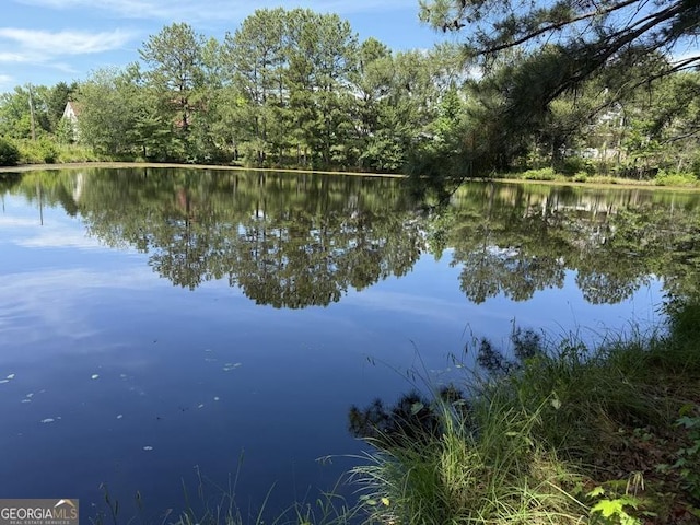 3136 Camp Branch Rd, Buford, GA 30519 - water view with a heavily wooded area