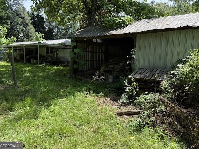 3136 Camp Branch Rd, Buford, GA 30519 - view of yard with an outdoor structure and a pole building