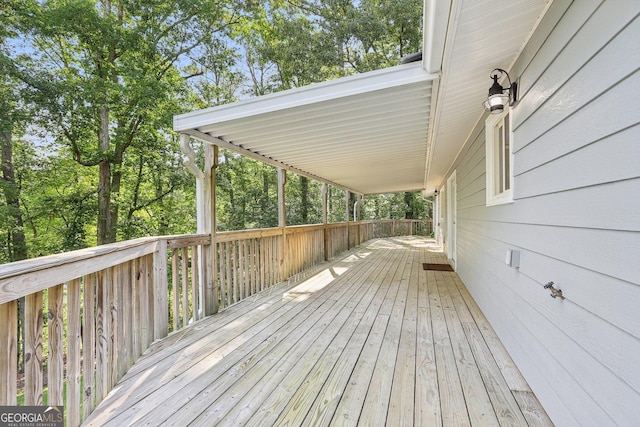 54 Owl Ct, Monticello, GA 31064 - view of wooden deck
