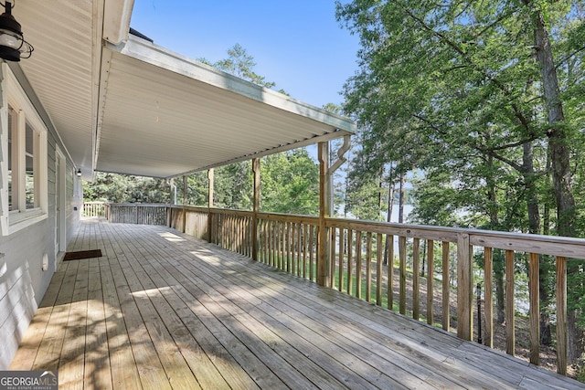 54 Owl Ct, Monticello, GA 31064 - view of wooden deck