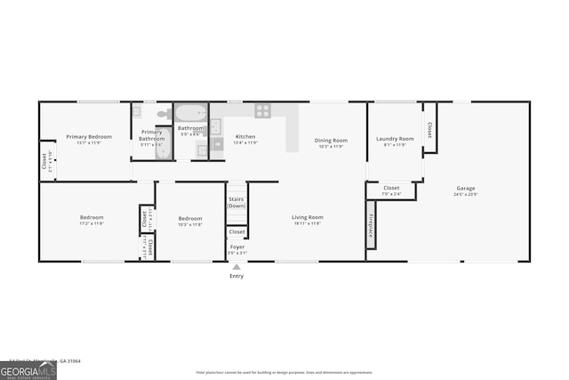 54 Owl Ct, Monticello, GA 31064 - property floor plan