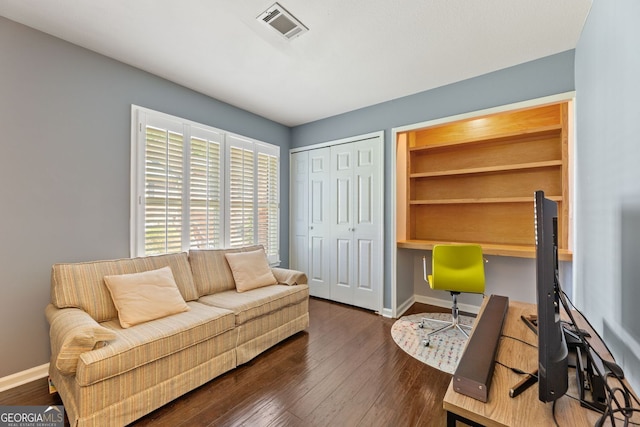 27 Jefferson Hill Pl NE, Atlanta, GA 30342 - living area with an office area and wood-type flooring
