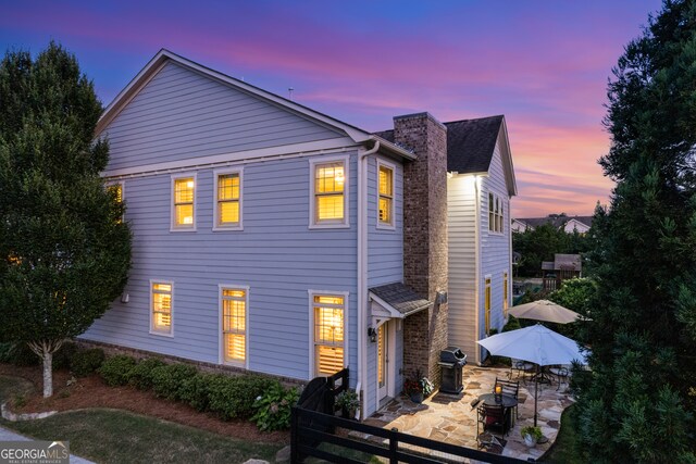 3000 Haven Mill Ln, Milton, GA 30004 - back of property with a patio area