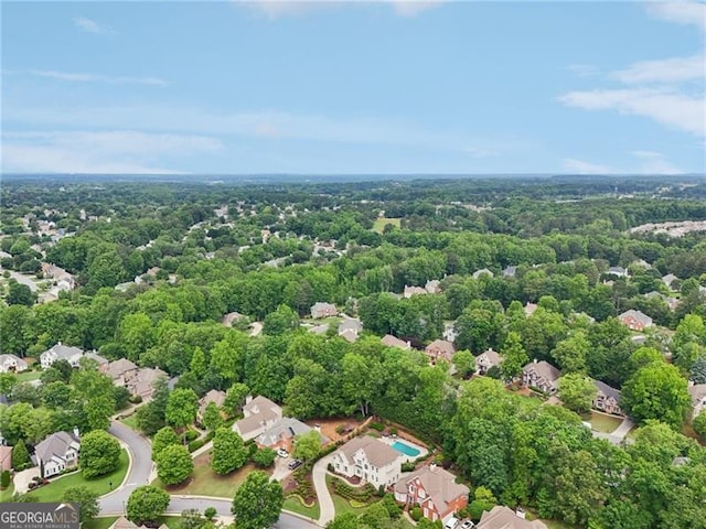 aerial perspective of suburban area
