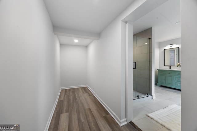 1870 Avon Ave SW, Atlanta, GA 30311 - hallway featuring light wood-type flooring and recessed lighting