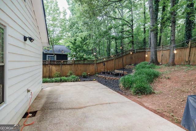 view of patio / terrace with a fenced backyard