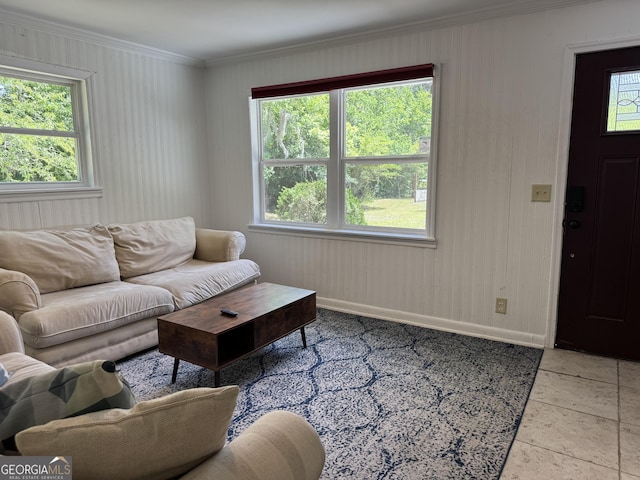 13327 US Highway 17, Woodbine, GA 31569 - living area featuring ornamental molding and baseboards