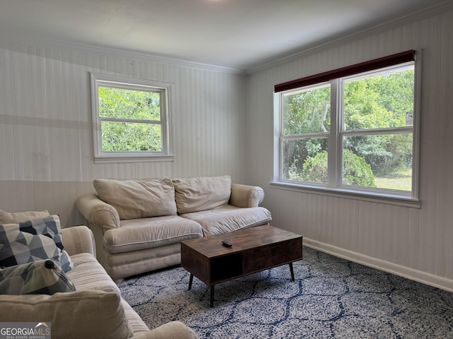 13327 US Highway 17, Woodbine, GA 31569 - living room with crown molding and carpet
