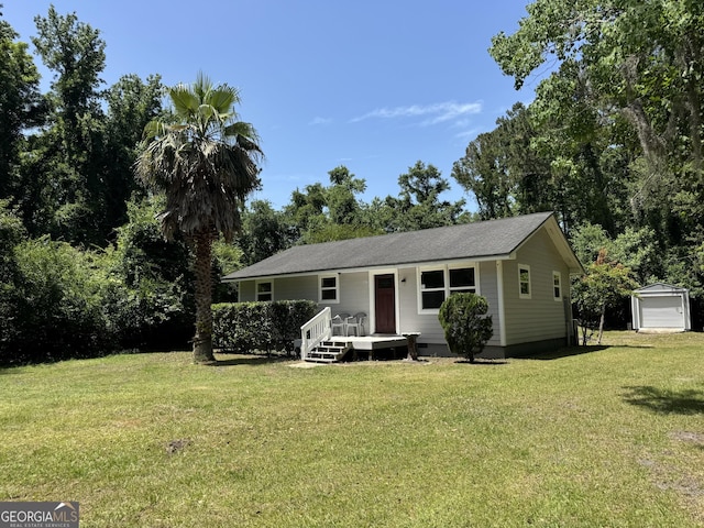 13327 US Highway 17, Woodbine, GA 31569 - view of front of property featuring a front yard and crawl space