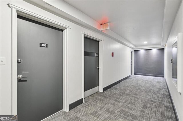 620 Peachtree St NE Unit 403, Atlanta, GA 30308 - corridor with carpet and baseboards