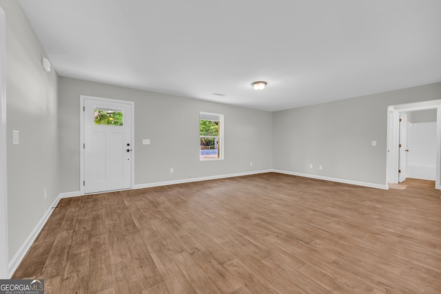 350 Maple St, Hartwell, GA 30643 - entrance foyer with light wood-style flooring and baseboards