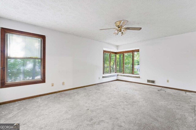 1909 Winding Creek Ln SW, Marietta, GA 30064 - unfurnished room with carpet, ceiling fan, baseboards, and a textured ceiling