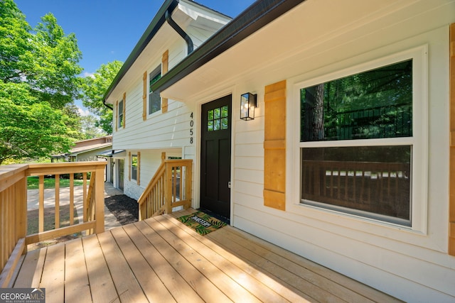 4058 Daron Ct, Ellenwood, GA 30294 - view of wooden terrace