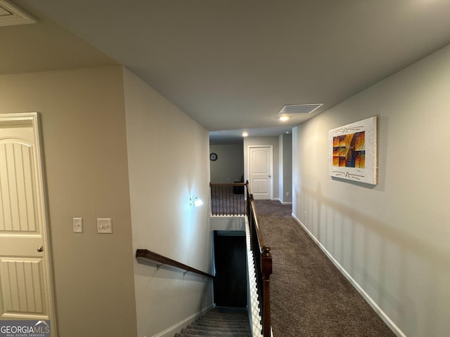419 Woodmill Way SW, South Fulton, GA 30331 - stairs with carpet flooring, baseboards, and recessed lighting