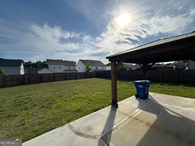 419 Woodmill Way SW, South Fulton, GA 30331 - view of yard featuring a patio area, a gazebo, and a residential view