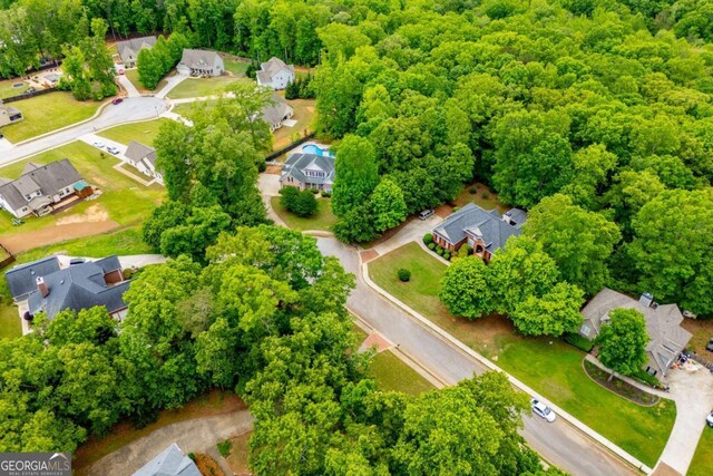 5995 Azalea Ridge Dr, Douglasville, GA 30135 - aerial view of residential area featuring a forest